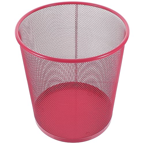 STOBOK Mesh Trash Can Round Mesh Waste Basket Mesh Garbage Bin Open Top ...